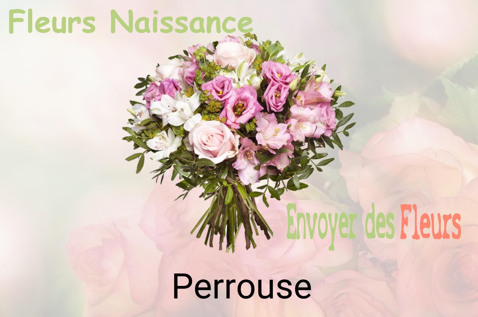 Bouquet de fleurs de naissance livré à Perrouse